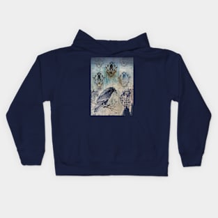 Victorian Raven #2 Kids Hoodie